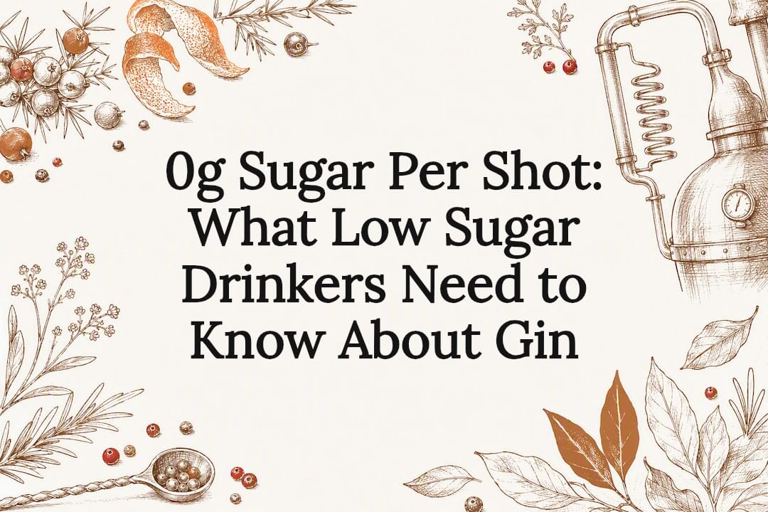 Decorative gin sugar title card illustration