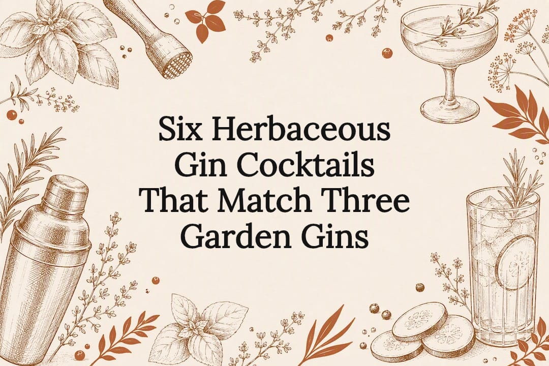 Herbaceous gin cocktail title card