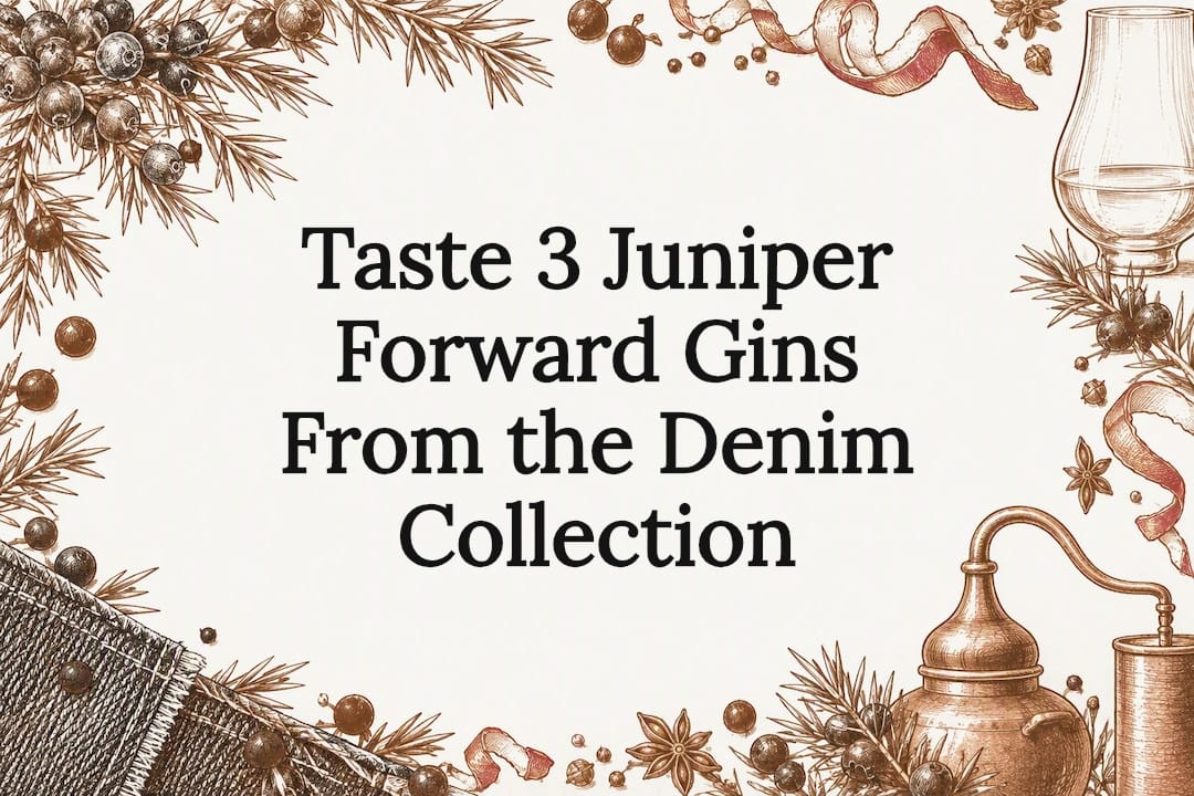 Juniper gin tasting title card illustration