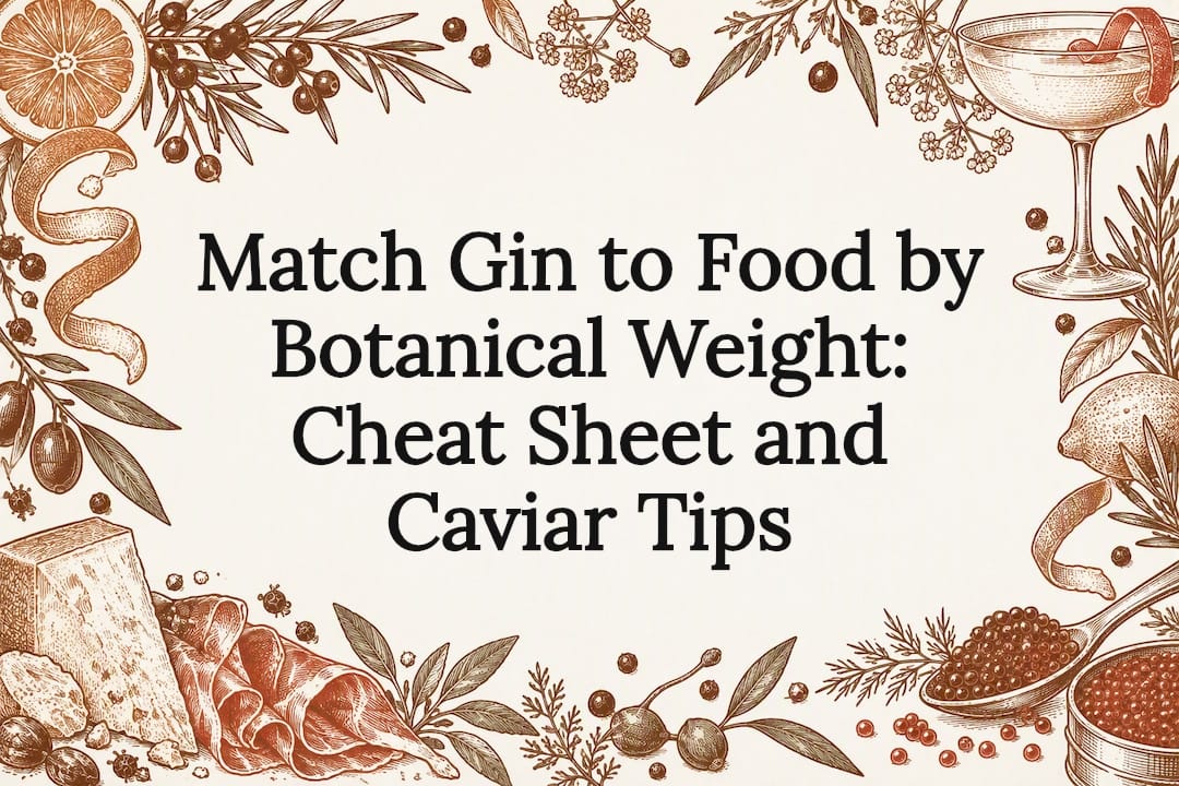 Gin and food pairing title card